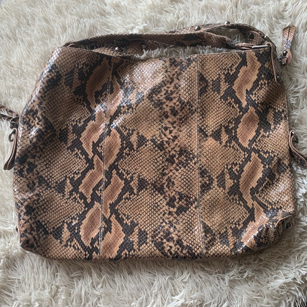 Stuart Weitzman Snakeprint Bag - image 1